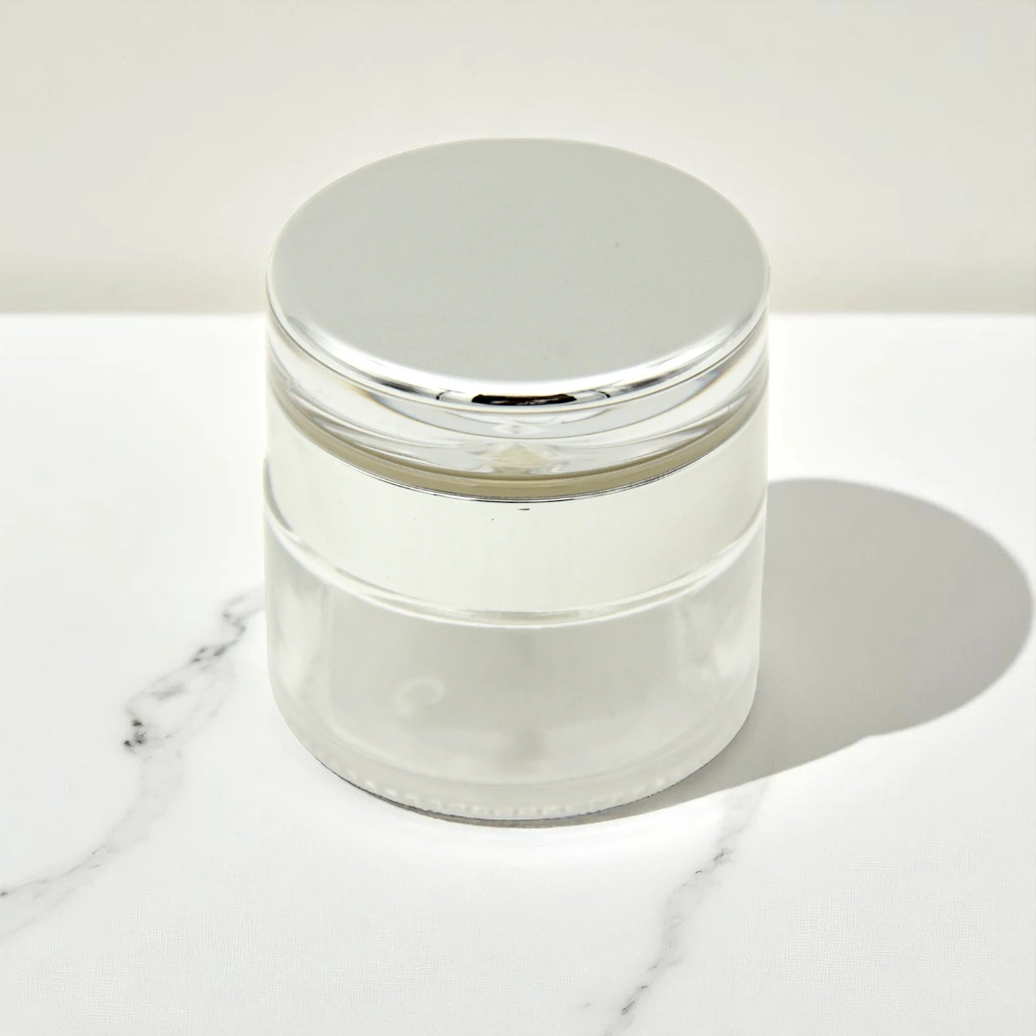 Clear Empty Bakhoor Glass Storage Jar with Silver Lid 50ML – Mini Multipurpose Storage Container for Oud, Spices & More - Damoo