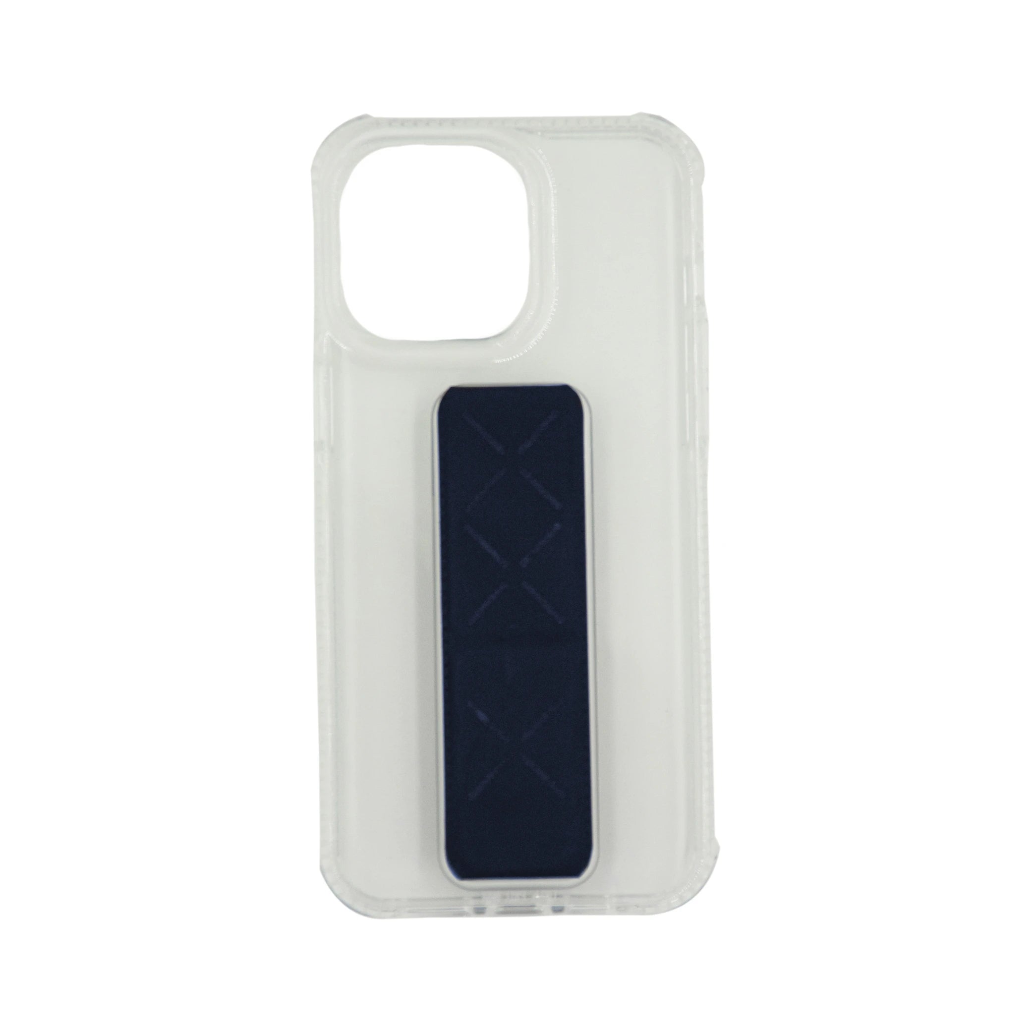 Clear Transparent iPhone Case with Multi-Color Grip Stand – Sleek Protection with Built-In Back Support for Comfort and Style - Damoo