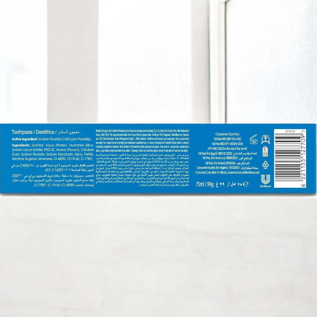 Closeup Icy White Winterblast Toothpaste 2pcs 75ml – Extra Whitening & 12-Hour Fresh Breath Formula for Adults - Damoo