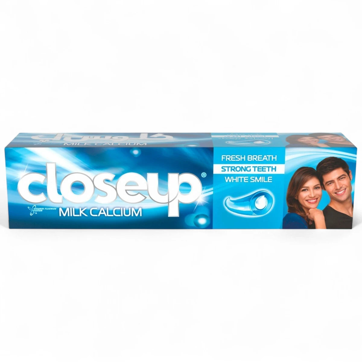 Closeup Milk Calcium Toothpaste Gel 100ml – Fresh Breath, Strong Enamel & White Smile – Multi-Action Formula with Vitamin & Fluoride - Damoo