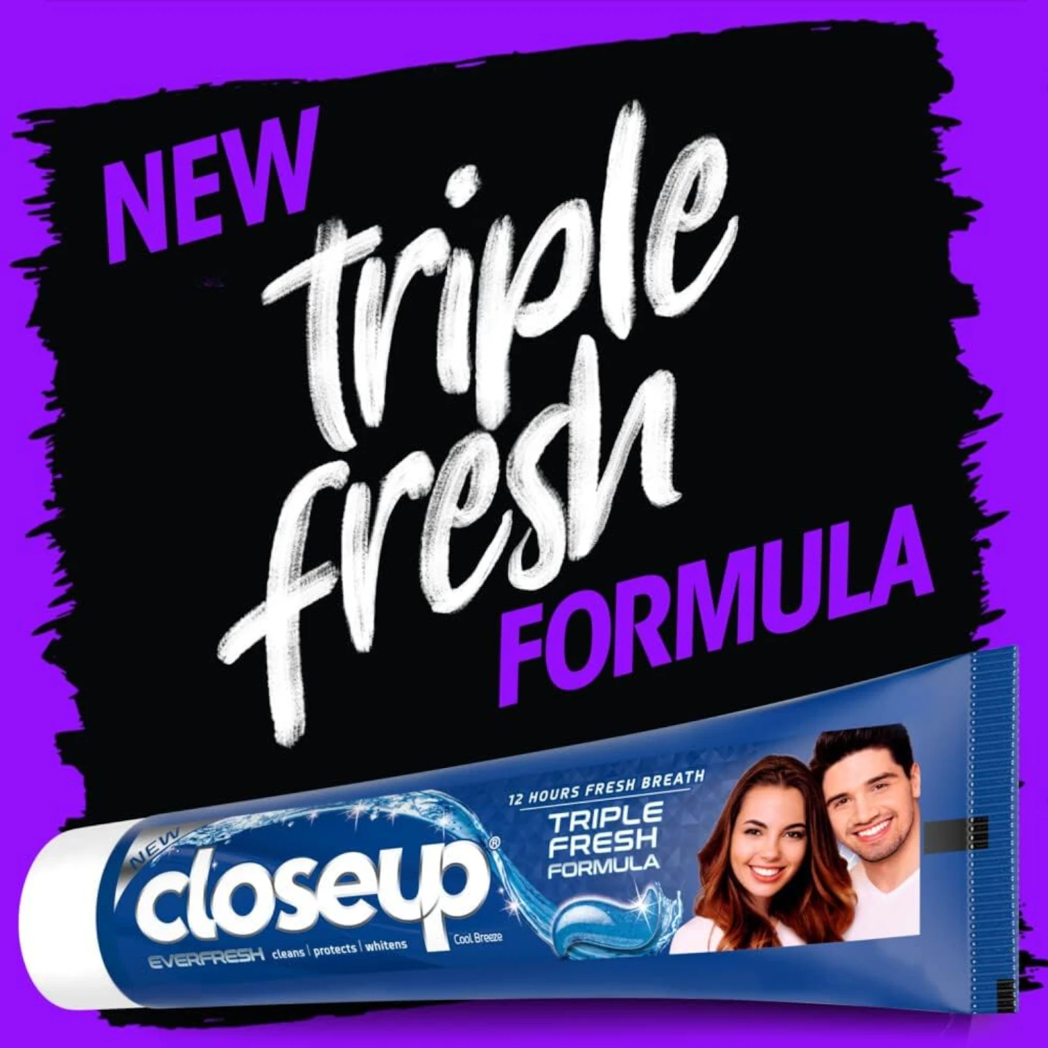Closeup Triple Fresh Formula Cool Breeze Gel Toothpaste – 120ml | Long-Lasting Fresh Breath, Antibacterial Mouthwash, Micro Shine Crystals, Teeth Whitening & Cavity Protection - Damoo