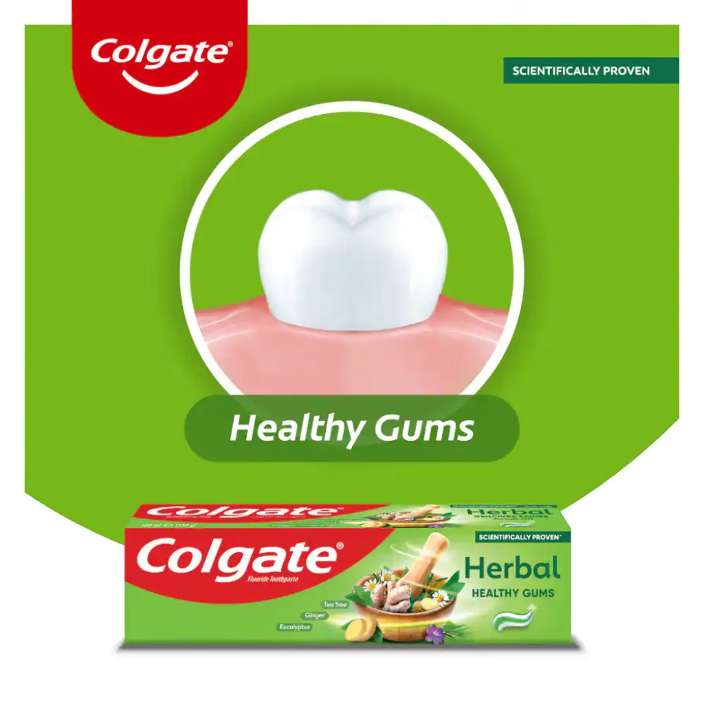 Colgate Herbal Toothpaste 4 Pcs Pack - Each 100ml – Natural Cavity Protection with Chamomile, Sage, Myrrh & Eucalyptus | Strong Teeth, Healthy Gums & Fresh Breath - Damoo
