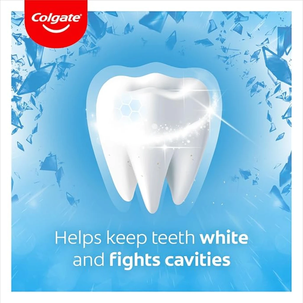Colgate Max Fresh Spicy Toothpaste with Cooling Crystals – 100ml | Cavity Protection, Whitening, Long-Lasting Fresh Breath, Invigorating Mint Flavor Gel for Adults - Damoo