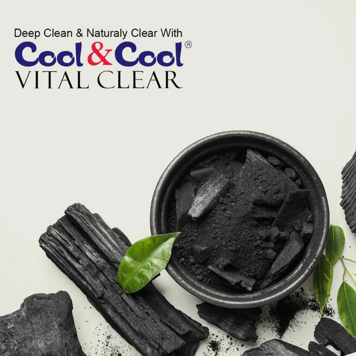 Cool & Cool Vital Clear Foaming Face Wash for Men 200ml – Deep Cleansing with Charcoal & Green Tea | Oil Control & Skin Texture Renewal - Damoo