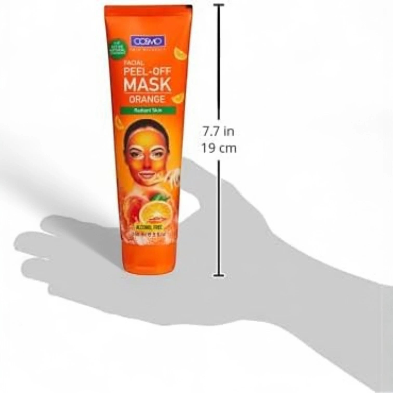 Cosmo Skin Naturals Orange Facial Mask – 150ml | Brightening Clay Mask with Natural Orange Extracts | Alcohol-Free & Enriched with Active Botanicals | For Radiant Skin - Damoo