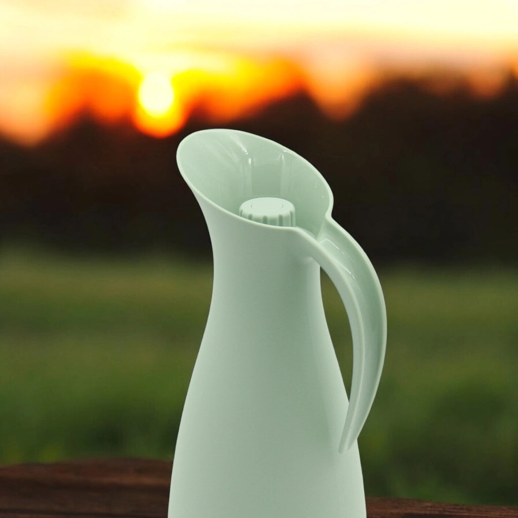 Crystal House Vacuum Flask – 1.0L Glass Thermal Flask | Keeps Hot for 12h & Cold for 24h - Damoo