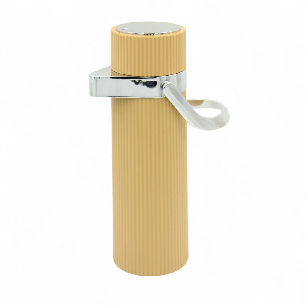 Crystal House Vacuum Flask – 1.0L | Pump-Action Thermal Dispenser | PP Outer Body with Glass Liner | 24H Hot & Cold | Leak-Proof | Flexible Handle - Damoo