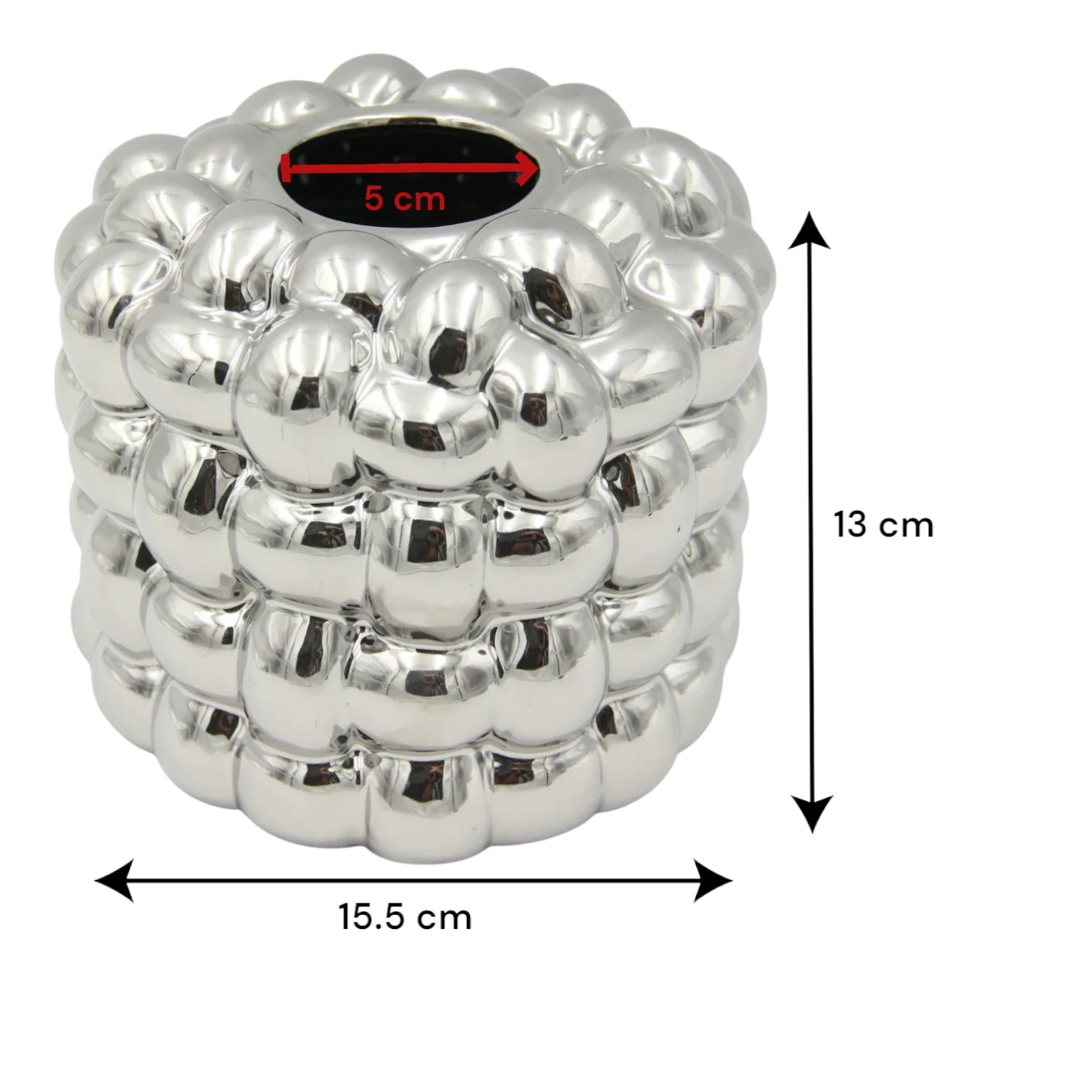 Cylinder Tissue Holder | Modern Desktop Napkin Dispenser for Home, Office, Car & More - Damoo