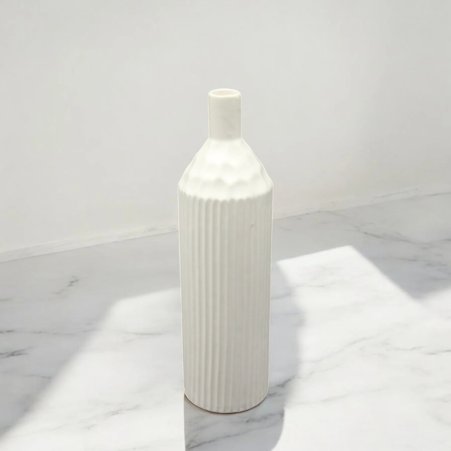 Damoo Ceramic Flower Vase – Modern Minimalist Vase for Fresh or Dried Flowers | Handmade Pottery Home Decor Accent - Damoo