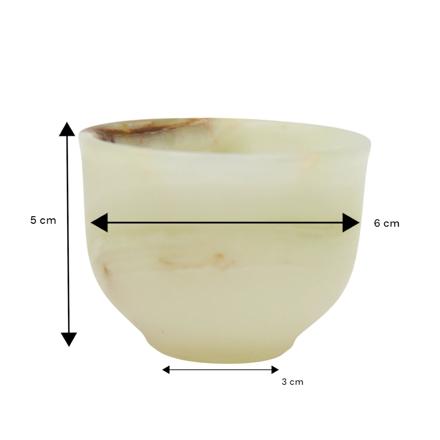 Damoo Handcrafted White Marble Decorative Bowl – Modern Round Accent Stone Dish for Home, Coffee Table & Shelf Styling | Luxury Natural Stone Decor - Damoo