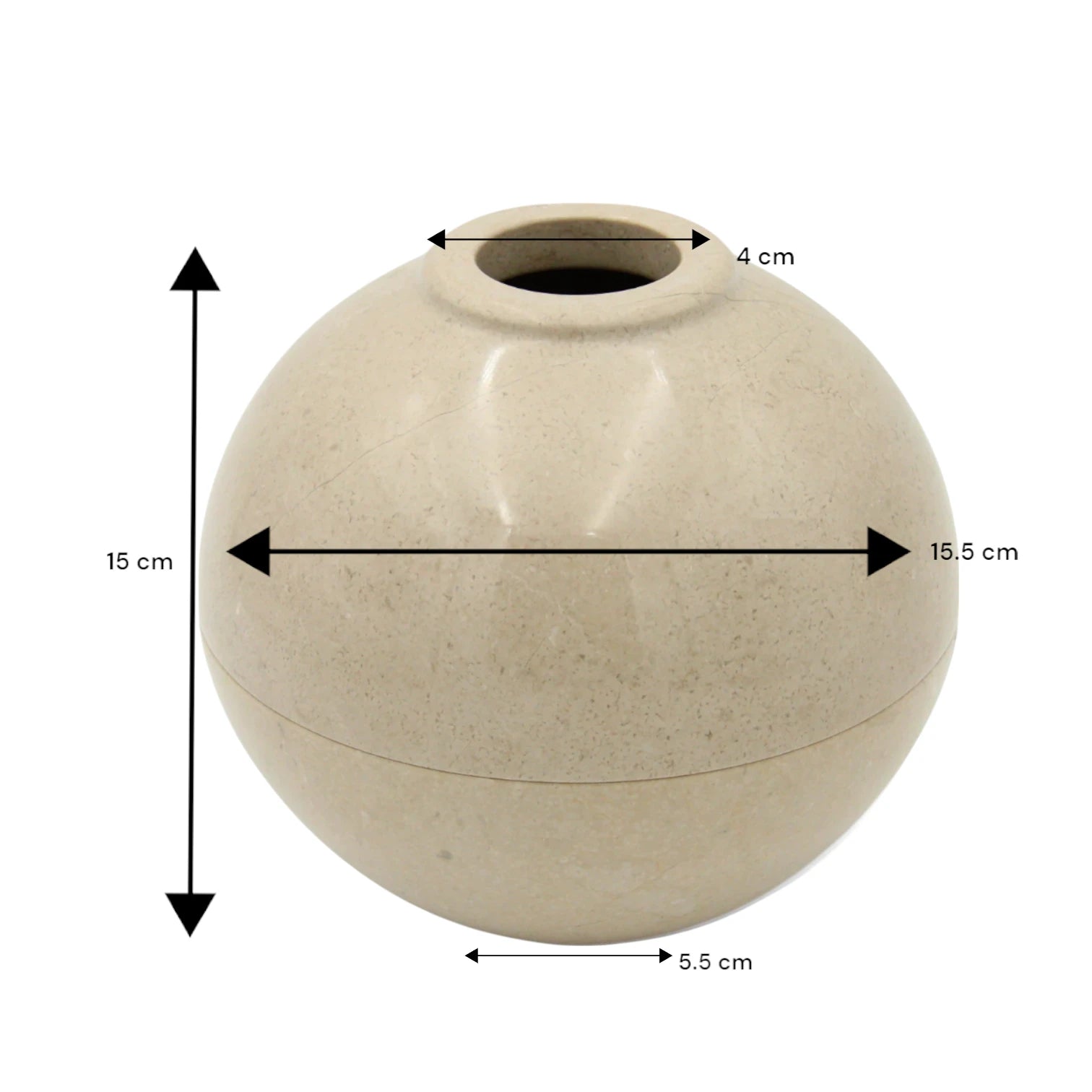 Damoo Handcrafted White Marble Tissue Ball – Luxury Stone Tissue Holder for Modern & Arabic Decor | Round Onyx Tissue Dome for Tabletop or Majlis Use - Damoo