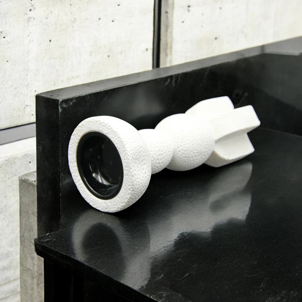 Damoo Incense, Oud, and Bakhoor Burner - Modern Minimalist Design - Home Fragrance Accessories (Black, White) - Damoo