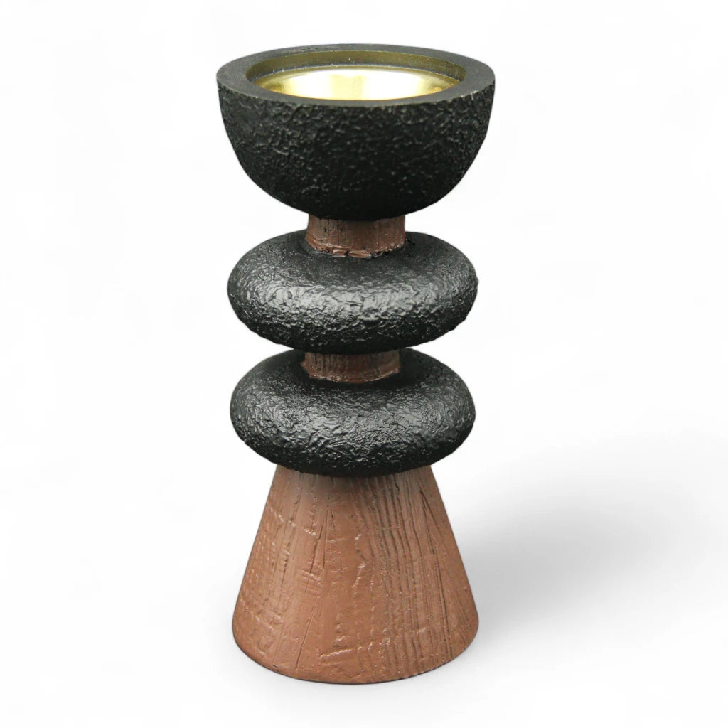 Damoo intense oud Vintage Incense Burner – For Bakhoor & Oud – Elegant Home & Office Fragrance Decor (Brown, Black, Gold) - Damoo