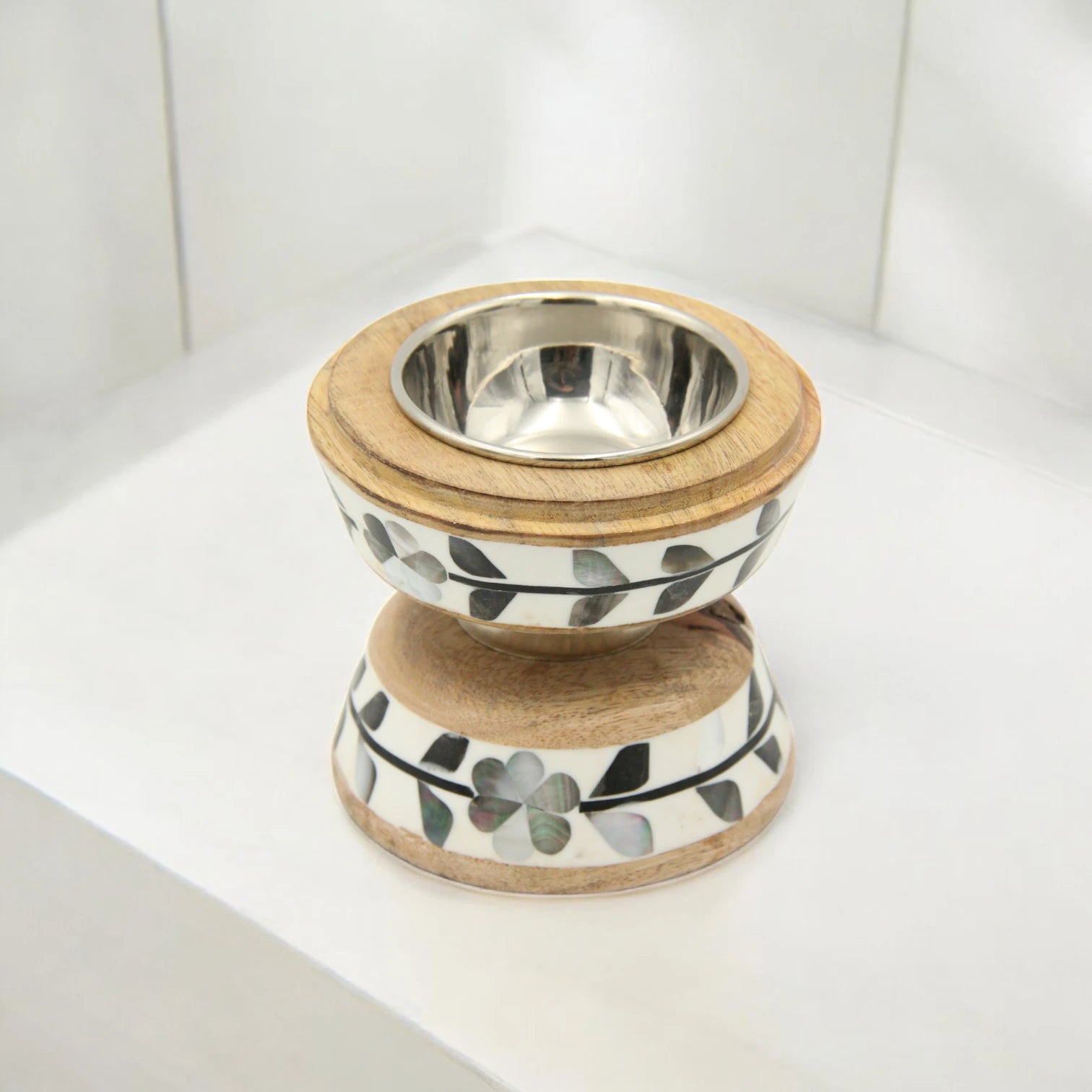 Damoo Luxury Bakhour Gift Set – Wooden Acrylic Tray with Oud Burner & Storage Box – Elegant Arabic Incense Set for Home, Majlis & Gifting - Damoo