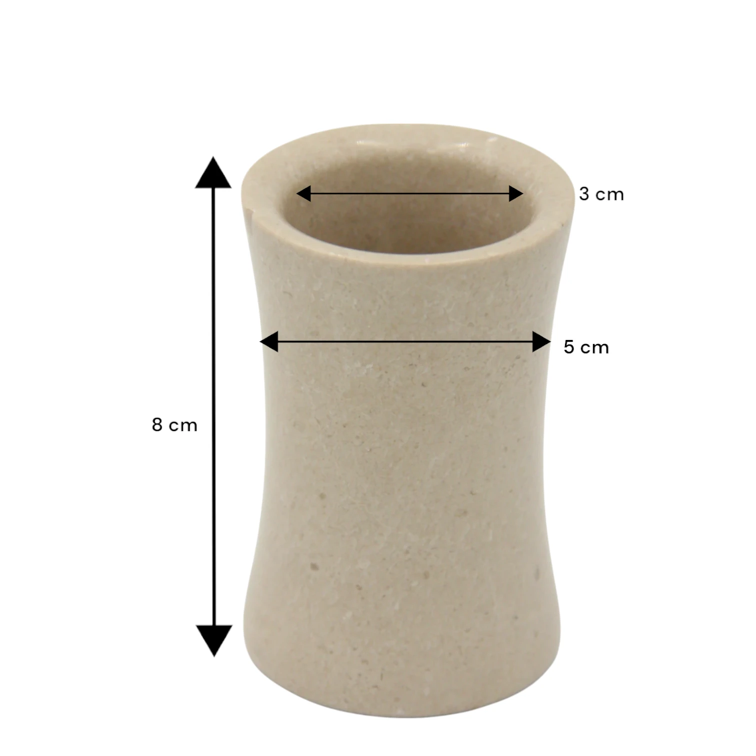 Damoo Luxury Handcrafted Java Marble Storage Jar – Solid Stone Organizer for Cotton Balls, Jewelry & Everyday Essentials | Elegant Natural Decor - Damoo
