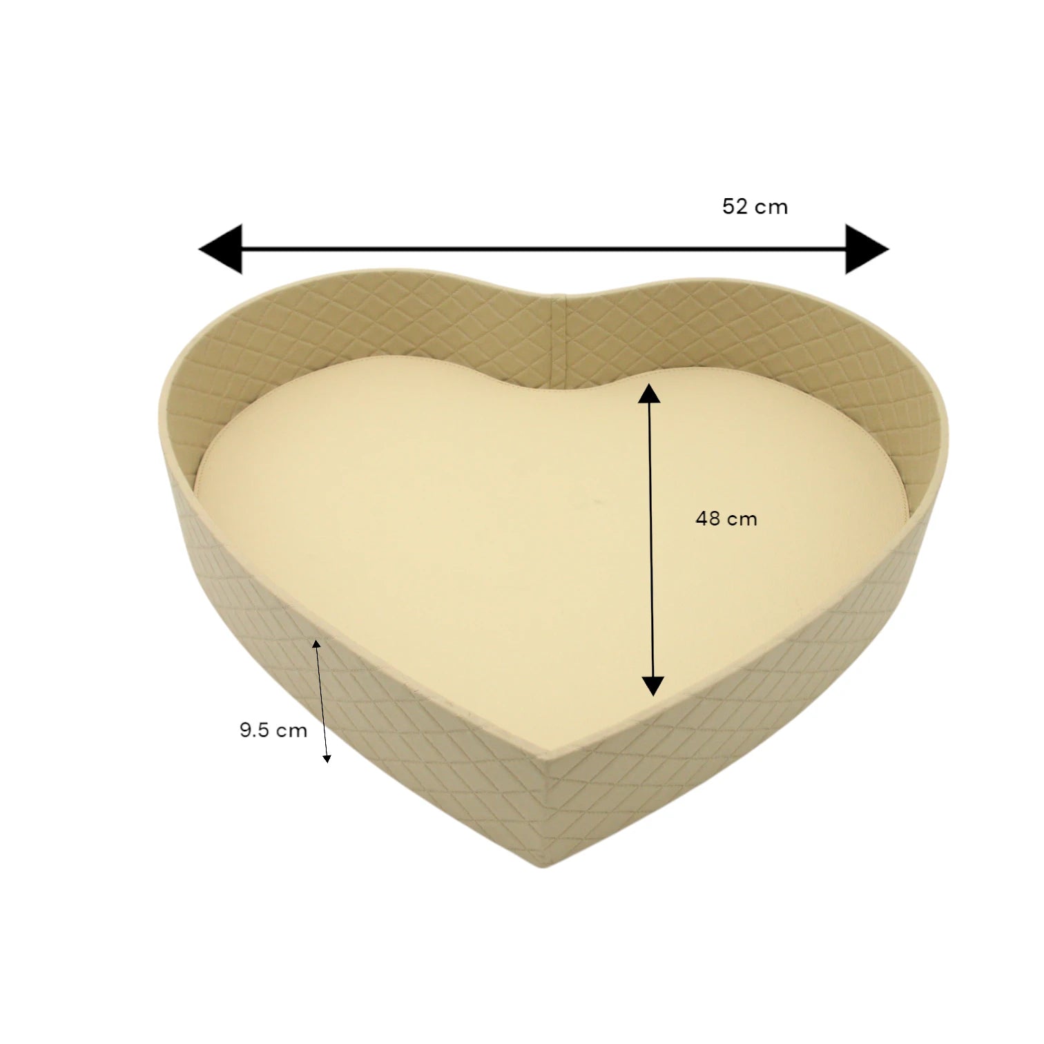 Damoo Luxury Heart-Shaped Leather Tray – Modern Serving and Organizer Tray for Special Occasions or Daily Use - Damoo