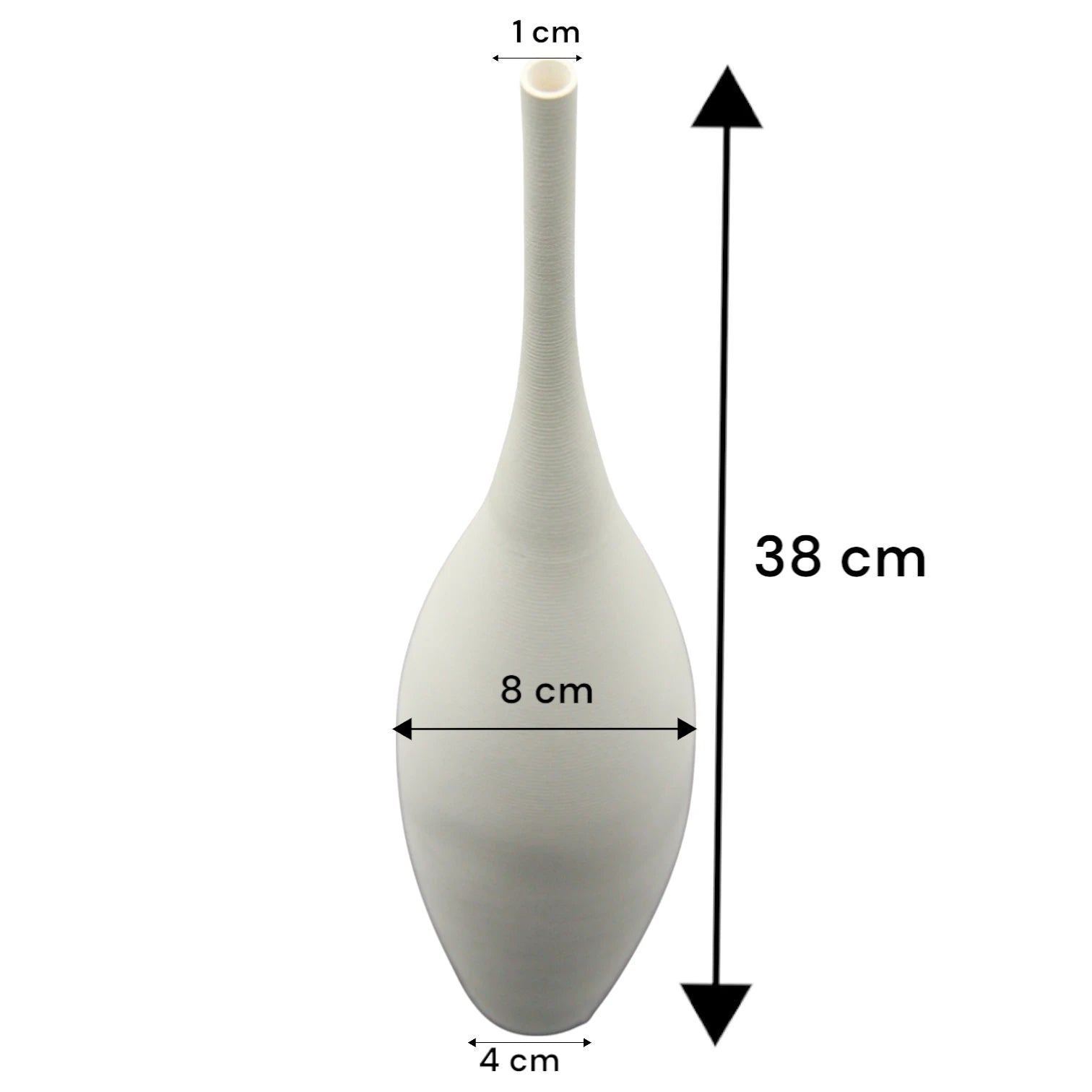 Damoo Minimalist Ceramic Vase for Flowers – Modern Handmade Floral Vessel for Dried or Fresh Arrangements - Damoo