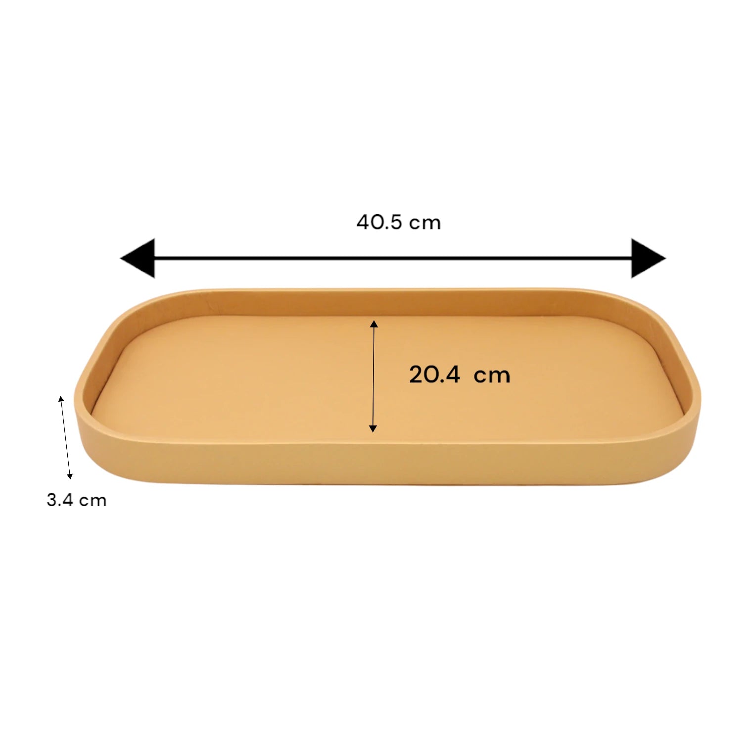 Damoo Modern Matte Brown Decorative Rectangular Canvas Tray with Acrylic Base – Minimalist Organizer for Vanity, Entryway, or Office Desk - Damoo