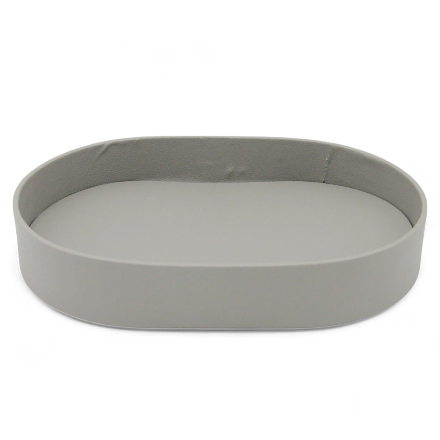 Damoo Oval Faux Leather Tray – Elegant Catchall Organizer for Keys, Coins, Jewelry & Desk Accessories - Damoo