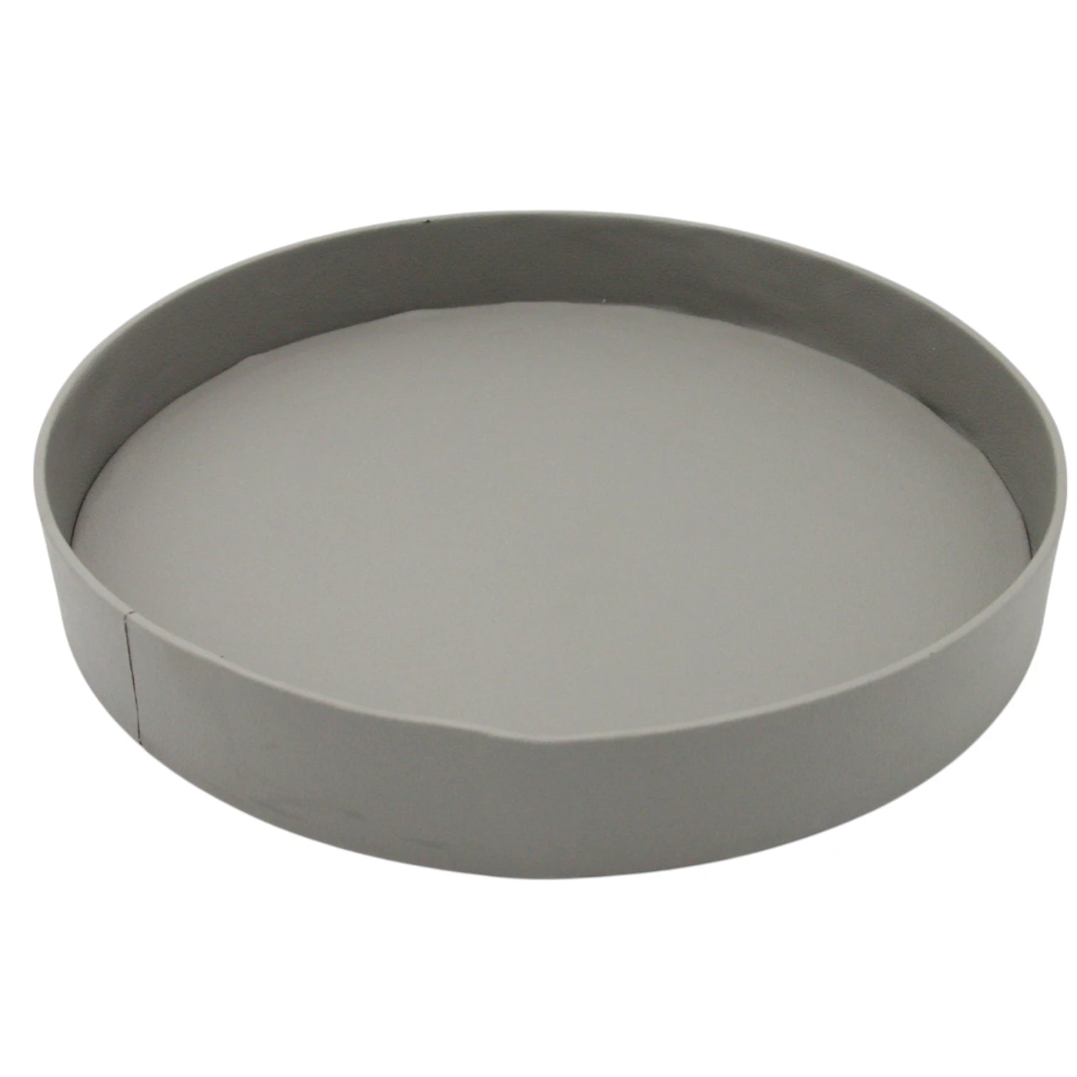 Damoo Rounded Faux Leather Tray – Elegant Catchall Organizer for Keys, Coins, Jewelry & Desk Accessories - Damoo