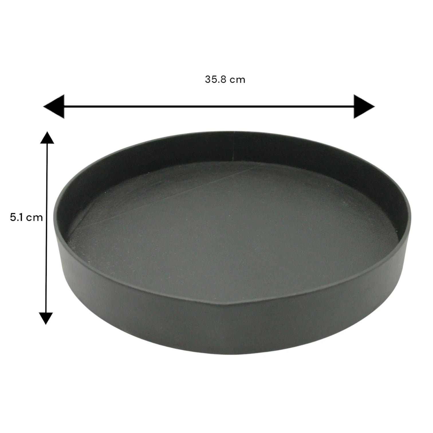 Damoo Rounded Faux Leather Tray – Elegant Catchall Organizer for Keys, Coins, Jewelry & Desk Accessories - Damoo