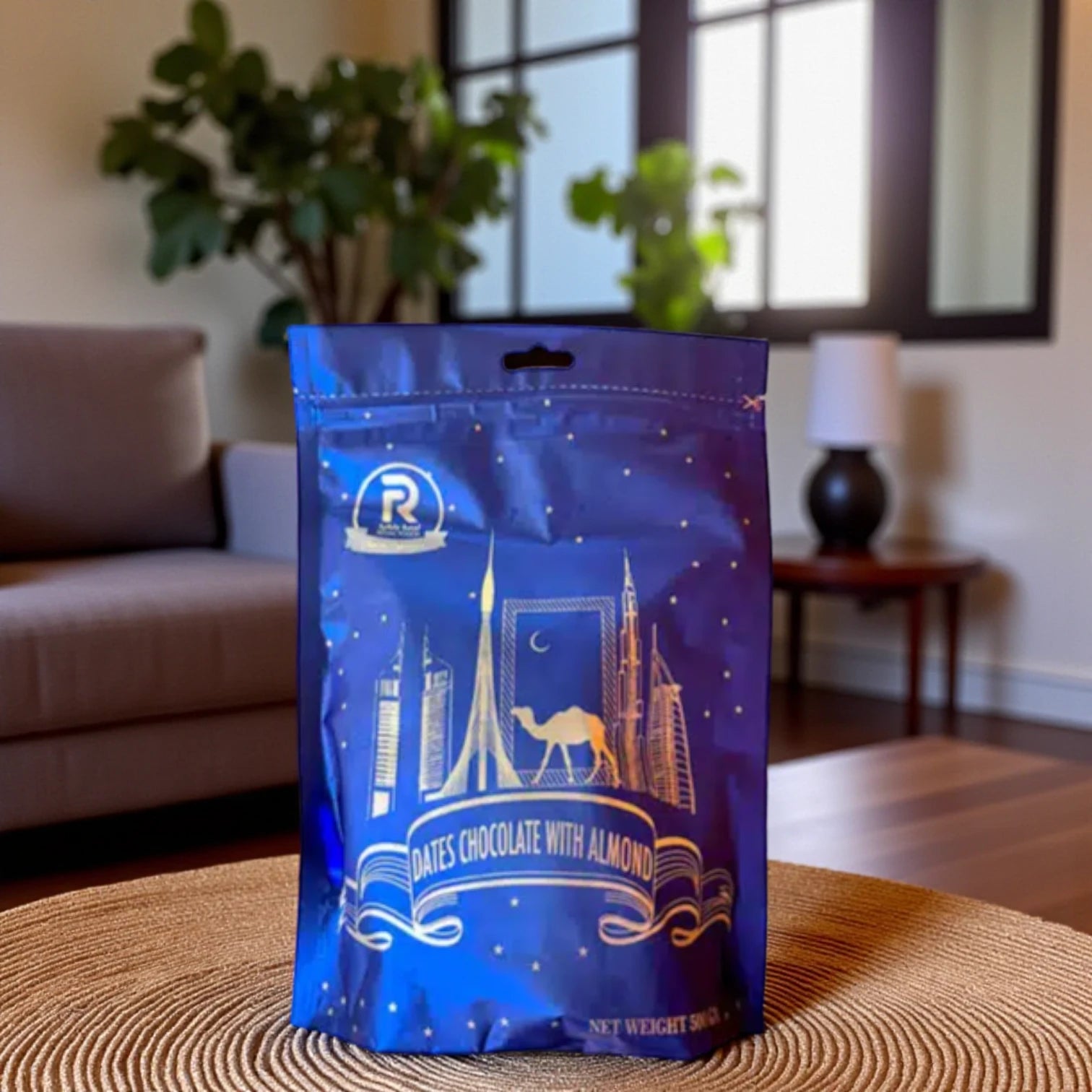 Regal Touch Milk Chocolate Coated Dates with Almonds β Premium 500g Zipper Bag | Rich, Nutty & Indulgent Treats - Damoo