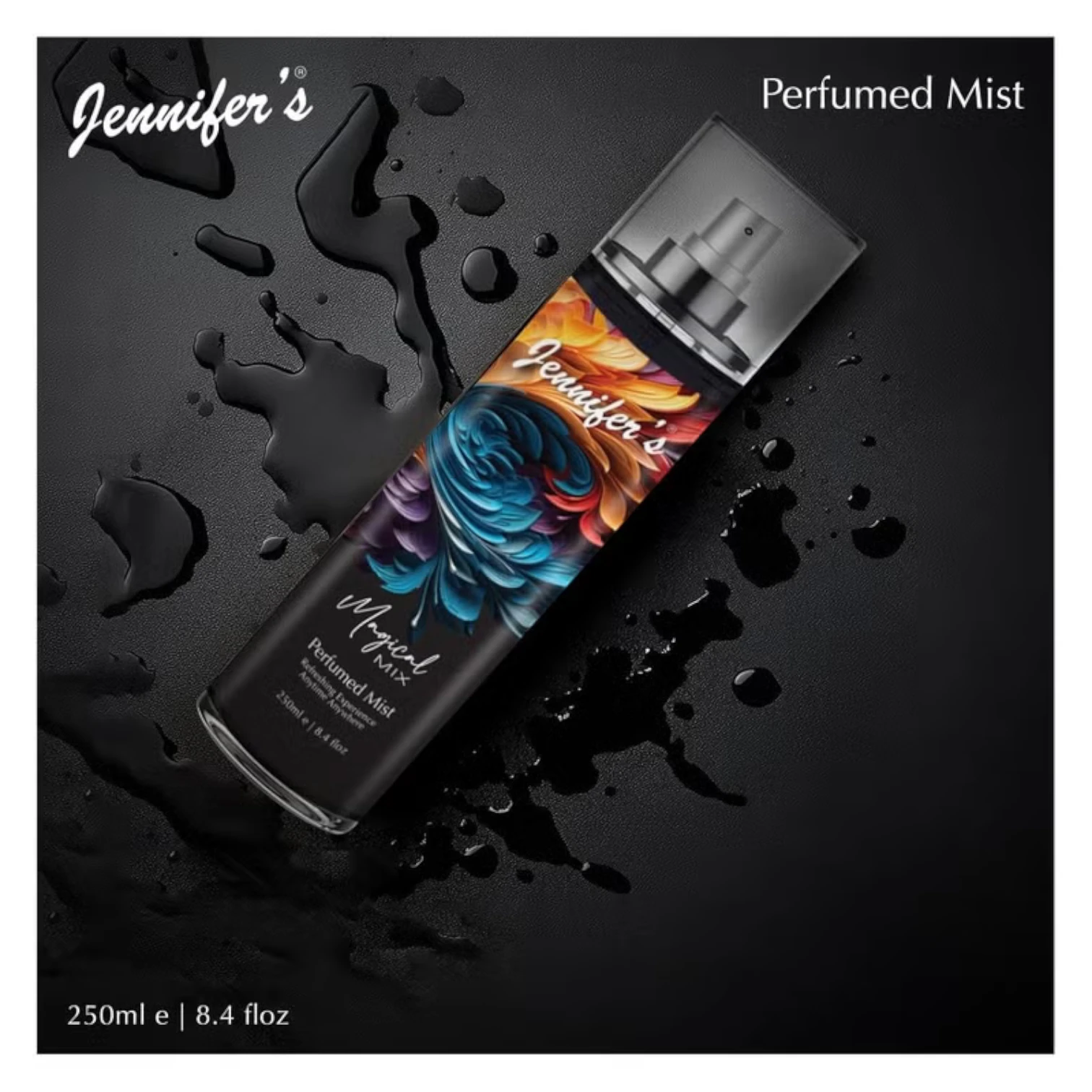 Jennifer's Magical Mix Perfumed Mist 250ml | Captivating Long-Lasting Body Spray for Women | Lightweight & Travel-Friendly Fragrance Mist - Damoo