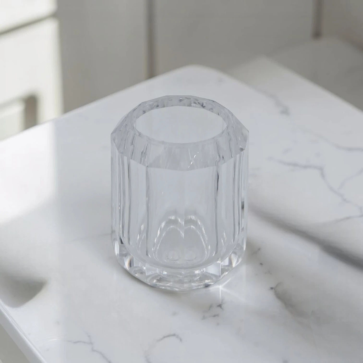 Clear Acrylic Toothpick Holder, Multi-Purpose Cotton Swab & Pen Holder (8H x 5L x 5W CM), Stylish Tabletop Organizer – Available in 2 Designs - Damoo