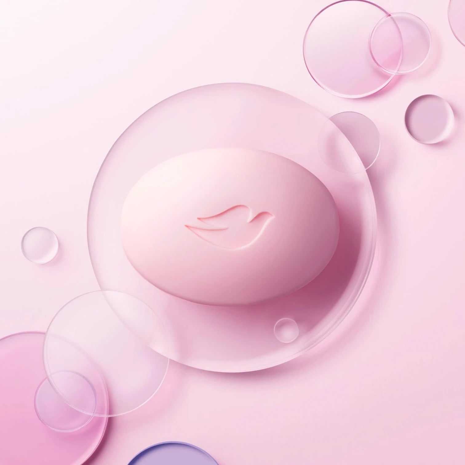 Dove Beauty Cream Bar Soap – Pink, 125g x 4 | Gentle Cleansing Soap with ¼ Moisturizing Cream, For All Skin Types - Damoo
