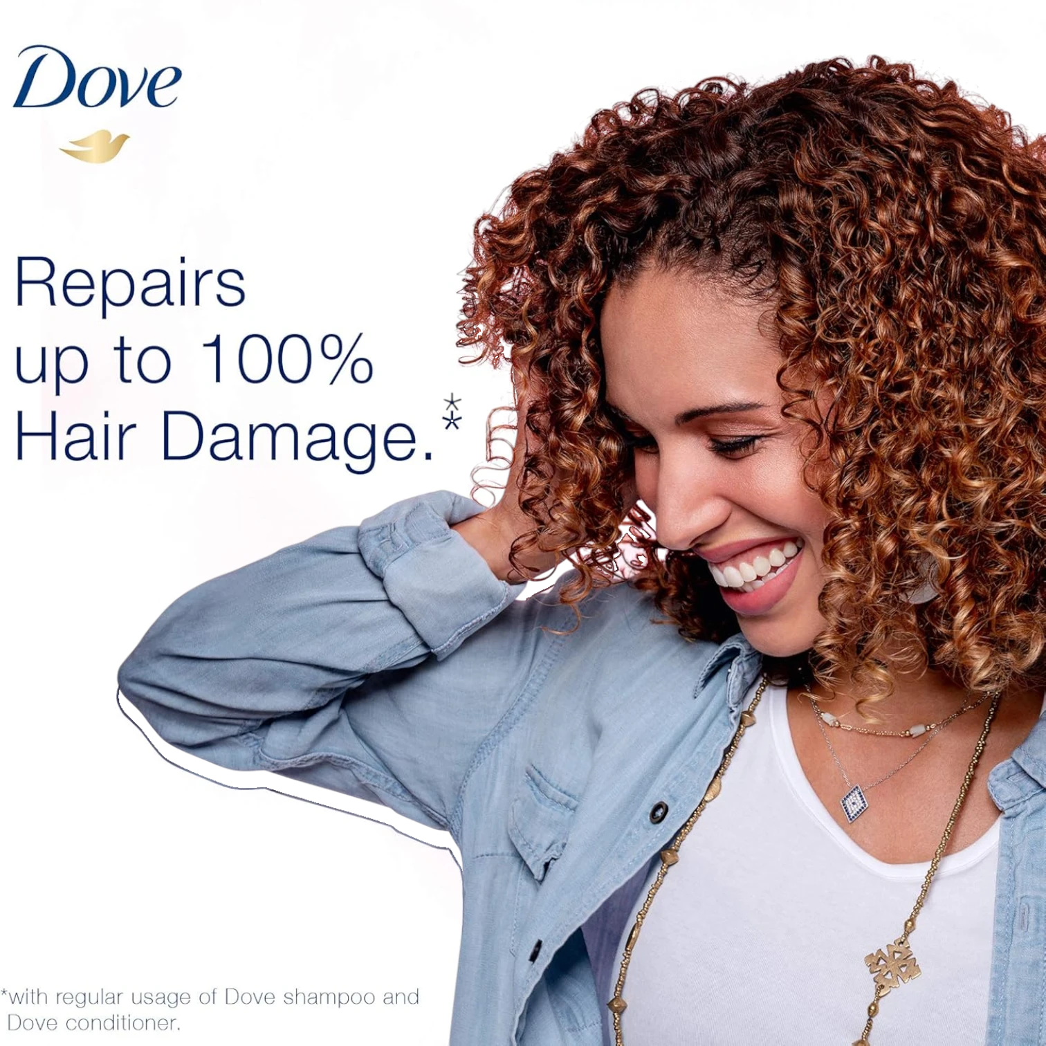 Dove Intensive Repair Shampoo – Pack of 2 (400ml Each) | For Damaged Hair | With Bio-Restore Formula, Amino Acids & Nourishing Oils | 100% Healthy-Looking Hair | Alcohol-Free - Damoo