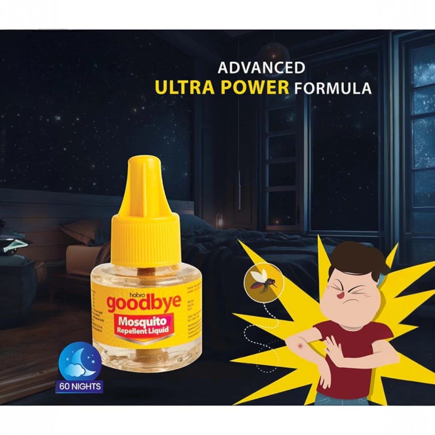Dutch & Habro Goodbye Mosquito Repellent Liquid 45ml – Advanced Ultra Power Formula | DEET-Free, Odorless, Long-Lasting Insect Protection - Damoo