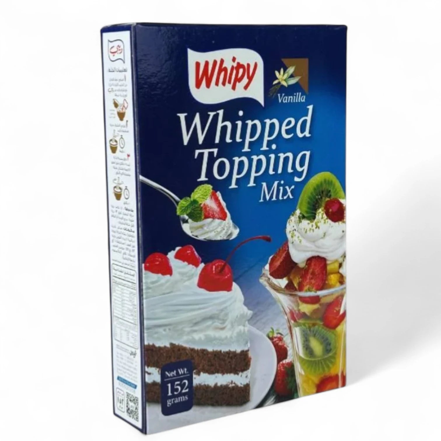 Whipy Vanilla Whipped Topping Mix 152g | Light & Fluffy Cream for Cakes, Desserts, Fruits | Saudi Made - Damoo