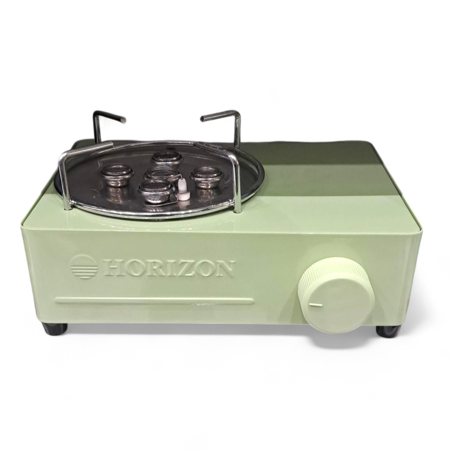 Horizon Portable Gas Stove H24721 – Compact Single Burner Outdoor Camping Stove, Butane Powered – Green, 1.4kg - Damoo