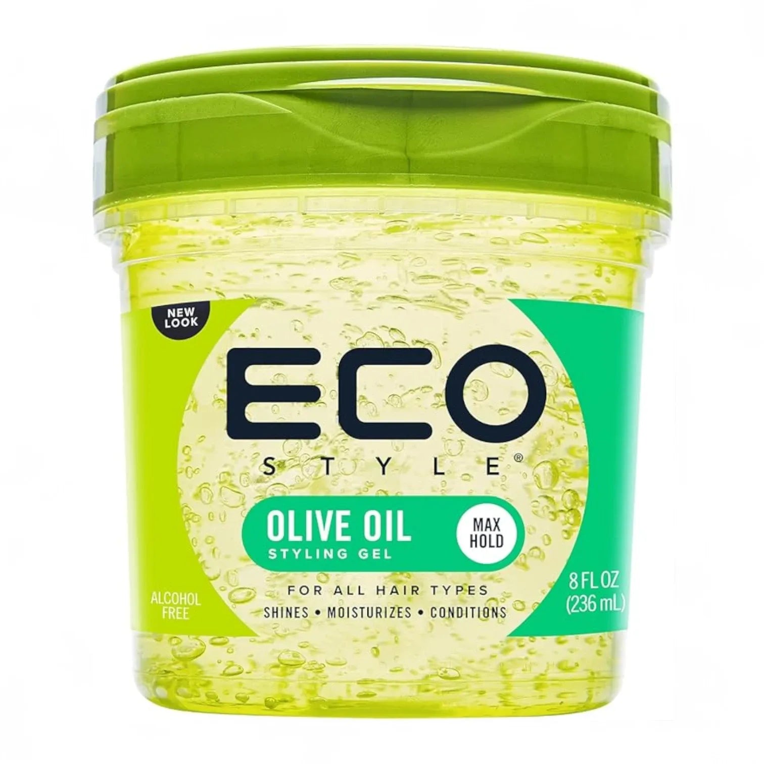 Eco Style Olive Oil Styling Gel – 236ml | Alcohol-Free Hair Gel for Frizz Control, Shine & Hydration | Natural Hold for All Hair Types | With 100% Pure Olive Oil - Damoo