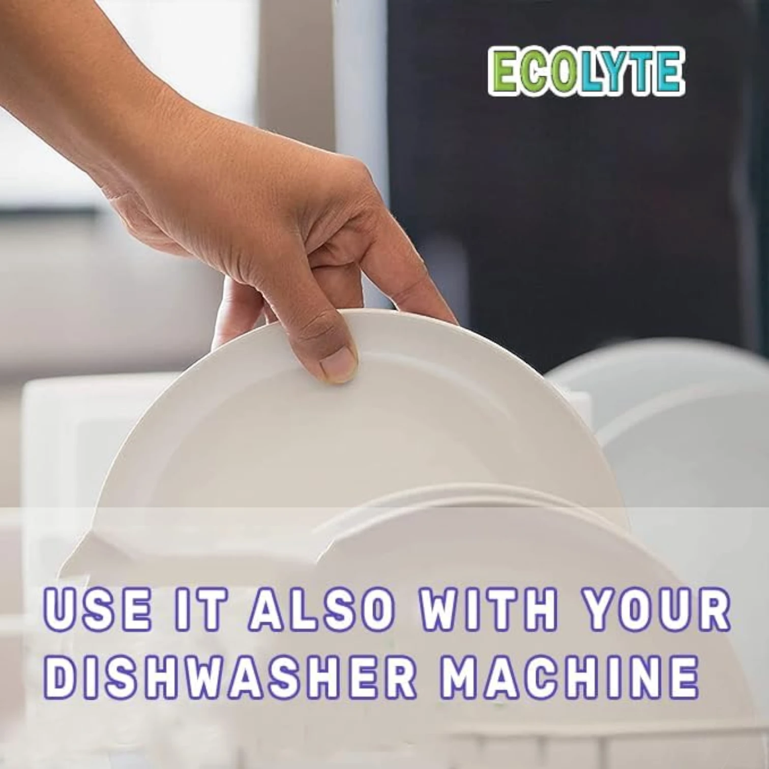 ECOLYTE Antibacterial Dishwashing Liquid – Pack of 2 (Lemon & Lavender, 1L) | 5+ Action Formula | All-Purpose Grease Remover & Kitchen Cleaner - Damoo