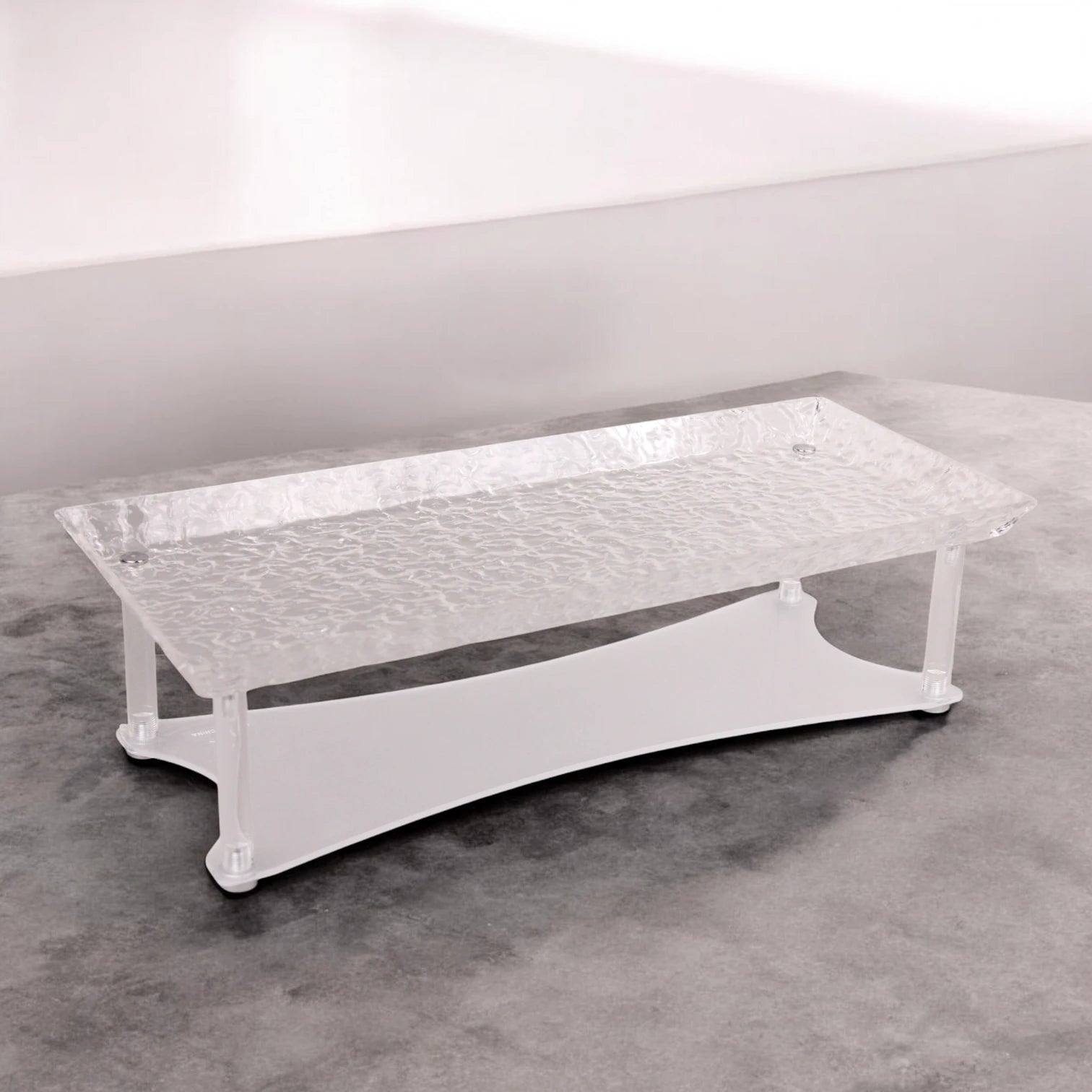 Elegant Acrylic Snack Box with Clear Dome Lid & Raised Legs – Modern Food Display Tray for Parties, Buffets & Home Use – Insect-Proof Cover for Hygienic Serving - Damoo