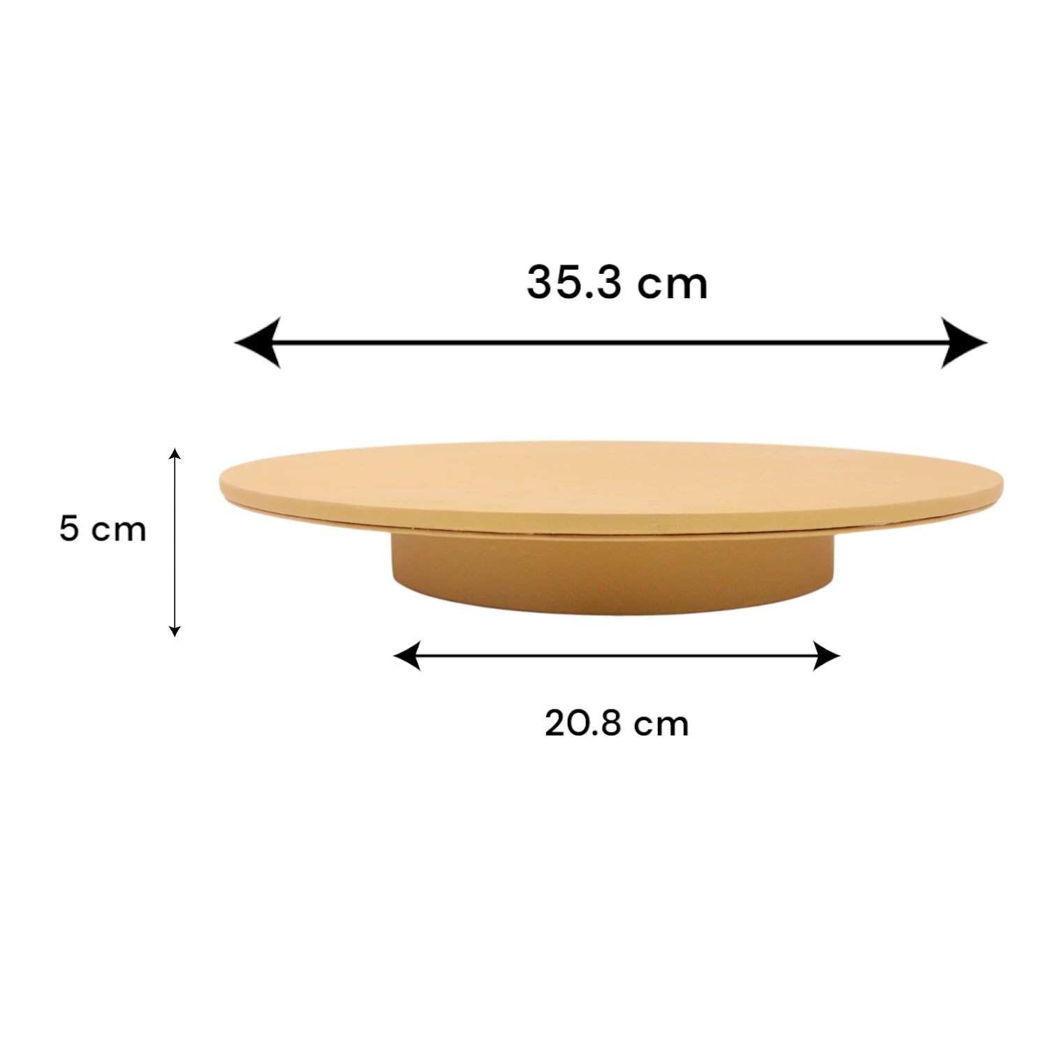 Elegant Leather Round Cake Stand – Large Luxury Dessert Display for Special Occasions & Stylish Serving - Damoo