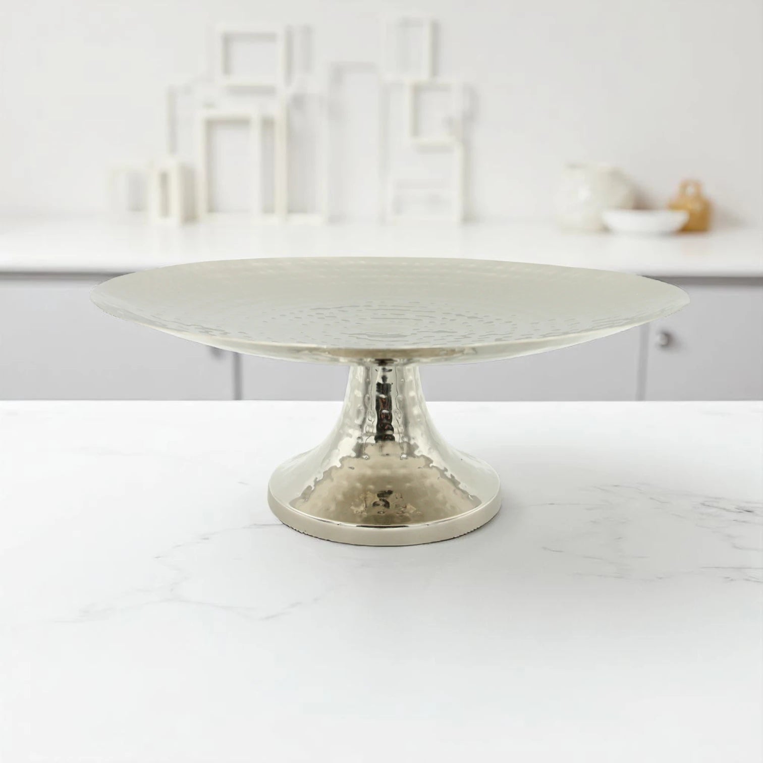 Elegant Round Metal Dessert Stand – Serving Tray for Cupcakes, Pastries & More – Ideal for Weddings, Birthdays & Events - Damoo