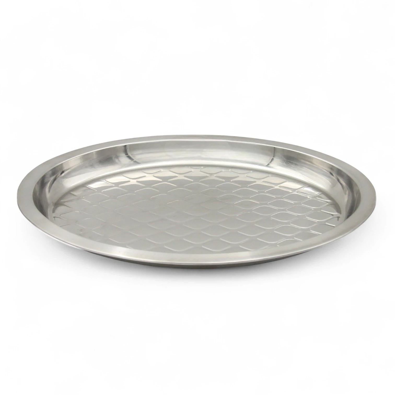 Elegant Stainless Steel Multi-Use Tray – Ideal for Festivals, Fruits, and Snacks - Damoo