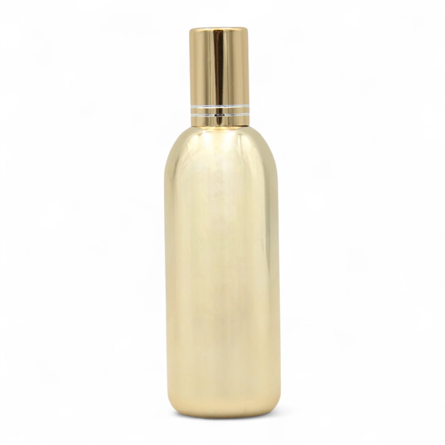 Empty Refillable Bottle 58ML – Shiny Silver Body with Matching Silver Cap | Portable Bottle for Oils & Lotions - Damoo