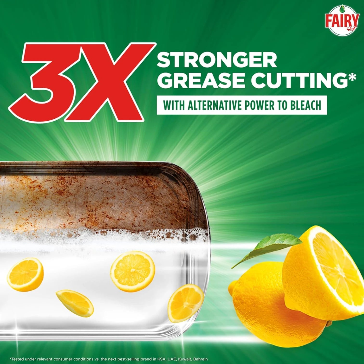Fairy Max Plus Lemon Dishwashing Liquid – Bleach Alternative Power, 2 x 600ml – Removes Grease & 99% of Bacteria & Viruses – Sparkling Clean Dishes - Damoo