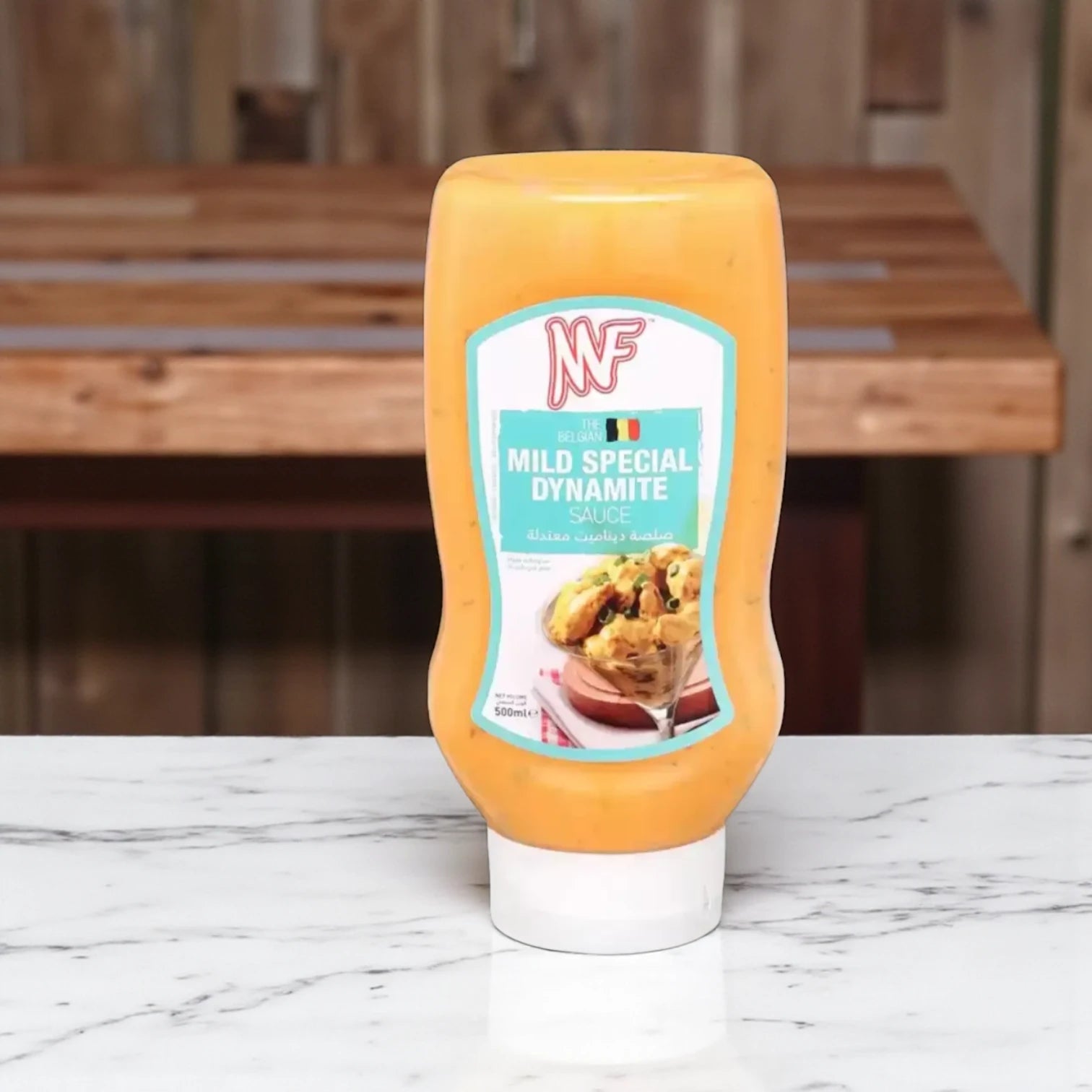 MF Mild Special Dynamite Sauce 500ml – Creamy & Lightly Spiced Gourmet Sauce for Sushi, Shrimp, Chicken, Fries & More – Belgian-Made Mild Version of Classic Dynamite Flavor - Damoo