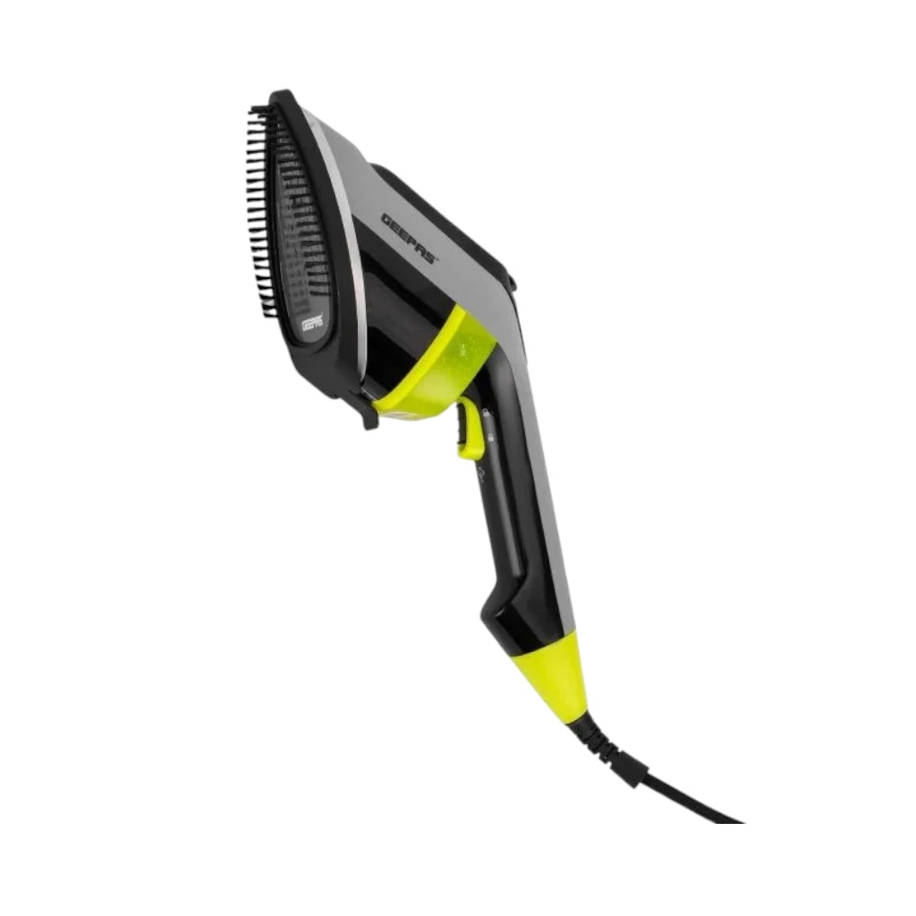 Geepas 1950W Handheld Garment Steamer β Ceramic-Coated Soleplate, 170ml Water Tank, One-Touch Operation, Brush Accessory, Safe for All Fabrics β GGS25019 - Damoo