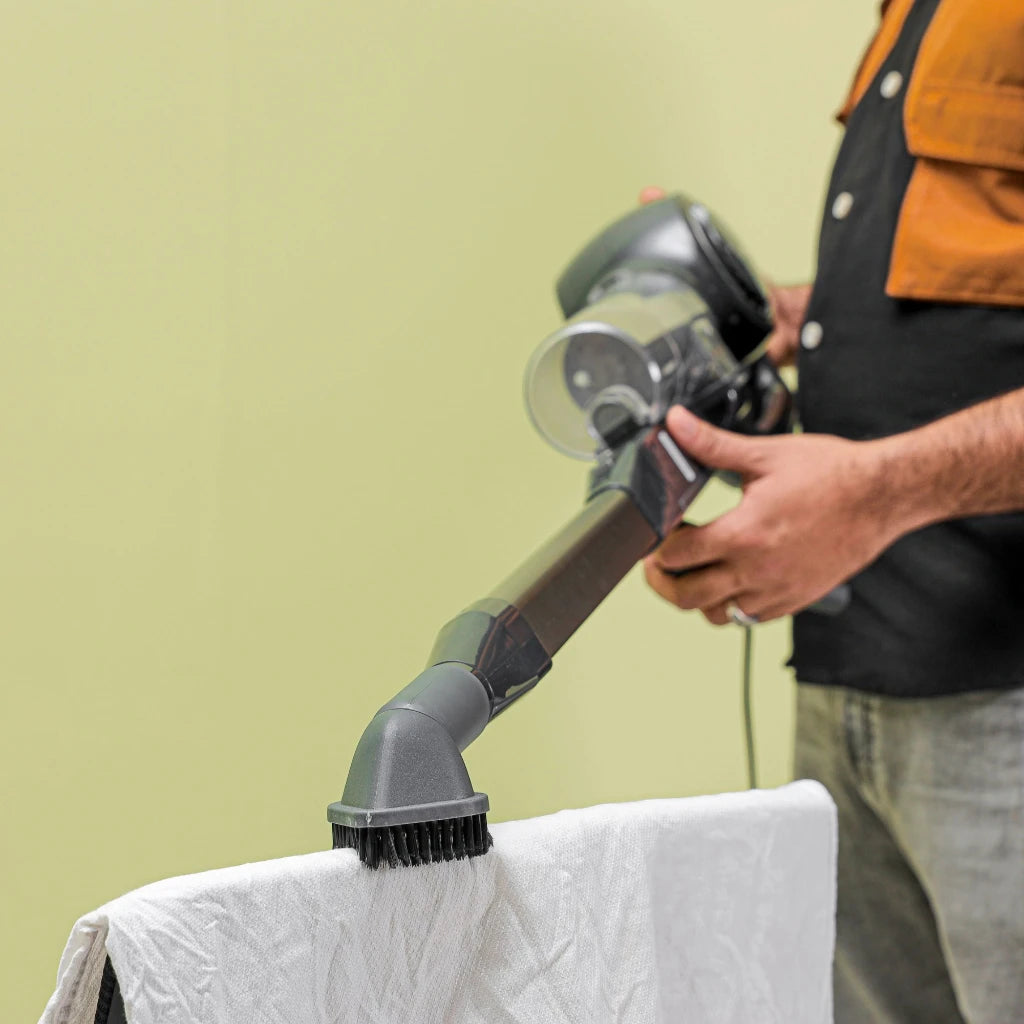 Geepas 2-in-1 Stick & Handheld Vacuum Cleaner – 600W Power, HEPA Filter, 0.9L Dust Cup, Adjustable Floor Head, Lightweight & Quiet – GVC2596N – Black/Grey - Damoo