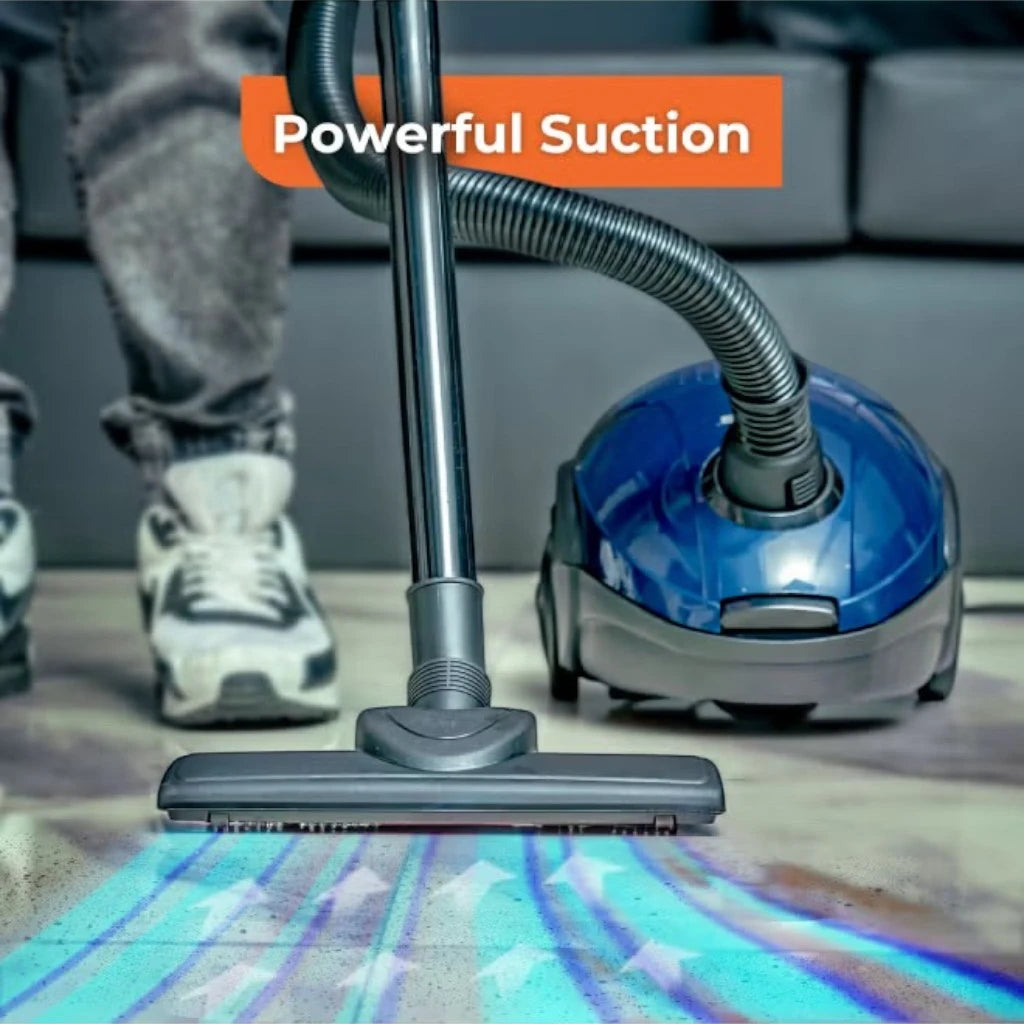 Geepas Handheld & Stick Vacuum Cleaner | 1.5L Capacity, Cyclonic Filtration, 1400W , Dust Full Indicator, Low Noise | Lightweight & Compact, Corded Electric for All Floors - GVC2595 - Damoo