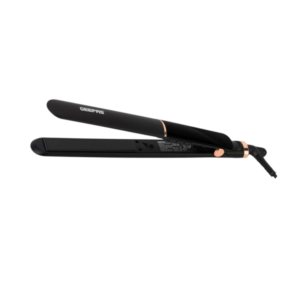 Geepas Professional Digital Hair Straightener – 150°C to 230°C Adjustable, LED Display, Ceramic Coated Plates, Auto Shut-Off, 360° Swivel Cord – Perfect for All Hair Types - GHS86003NV - Damoo