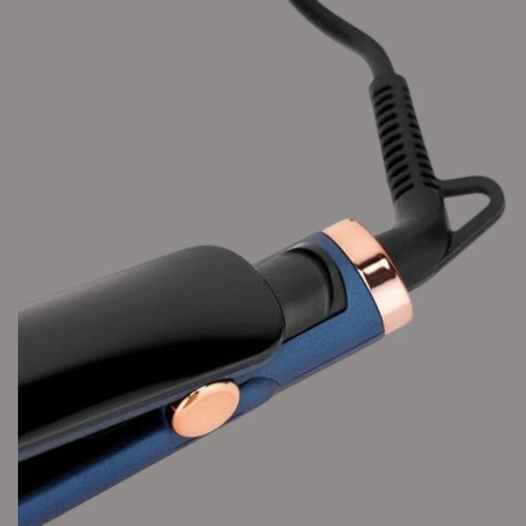 Geepas Professional Digital Hair Straightener – 70W, Slim Design, 10 Temperature Settings (140-230°C), Ceramic Coated Plates, Lockable Handle, Auto Shut-Off, 360° Swivel Cord – Blue - GHS86076 - Damoo