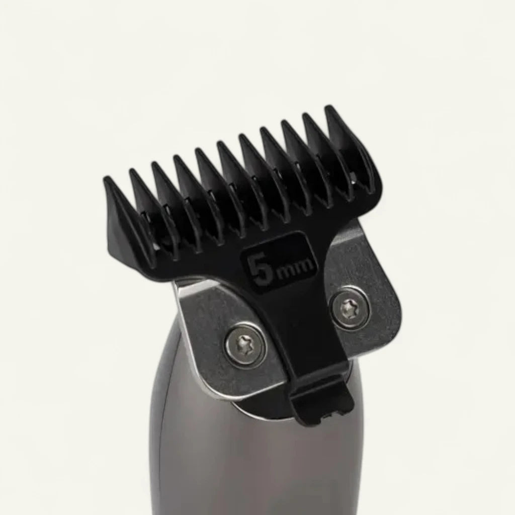 Geepas Rechargeable Hair and Beard Trimmer for Men – Cordless IPX7 Waterproof Grooming Tool with 1200mAh Battery, 180 Min Runtime, Detachable Blades & 4 Guide Combs – Ideal for Home and Salon Use - Damoo