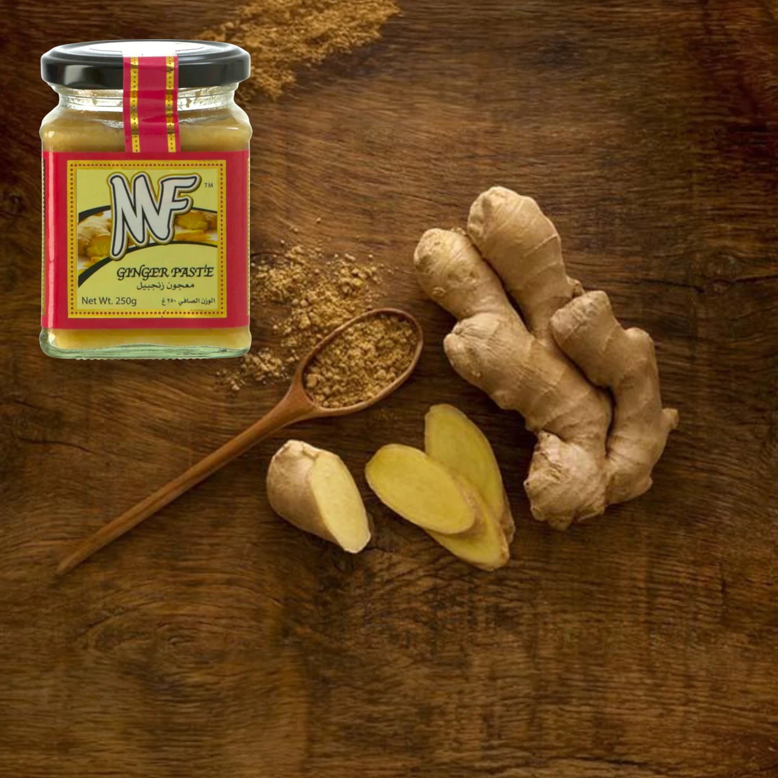 MF Ginger Paste β 250g | Freshly Ground, Ready-to-Use Ginger for Cooking | Halal, Vegan, No MSG, Made in India - Damoo
