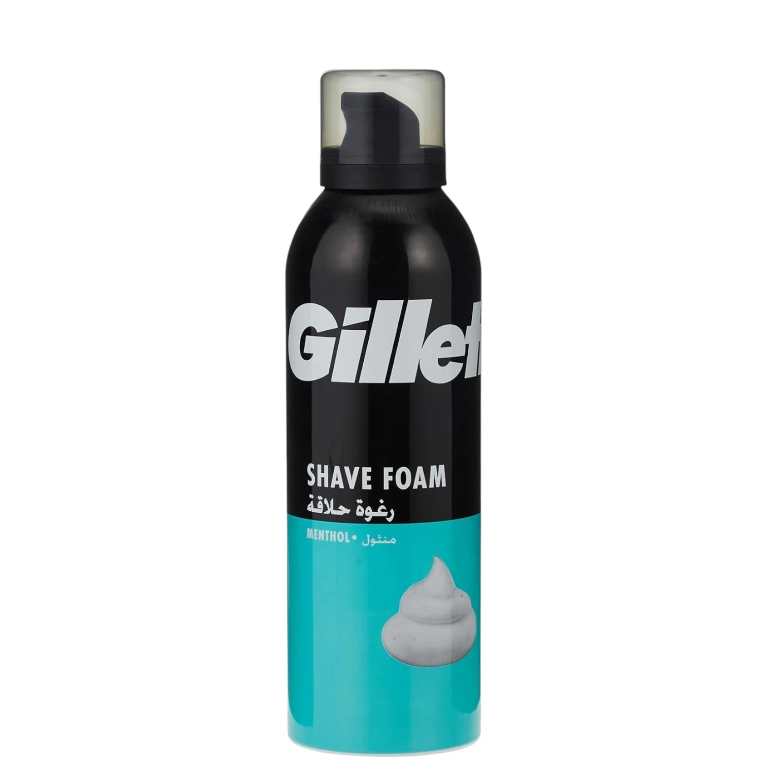 Gillette Classic Menthol Shaving Foam for Men – 200ml – Extra Thick Lather with Cooling Menthol Scent – Smooth & Comfortable Shave for Sensitive Skin - Damoo